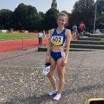 Zufrieden mit ihrem Auftritt über 100m - Stephanie Kleiber